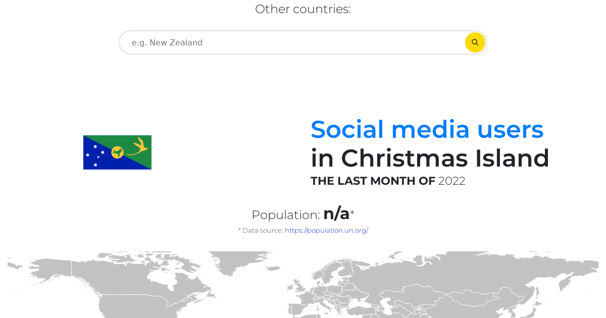 Social Media Users In Christmas Island - 2022 | NapoleonCat