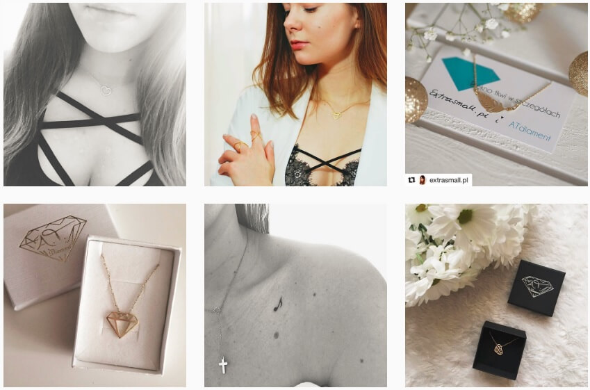 ATdiament na Instagramie_bizuteria na Instagramie_ranking NapoleonCat