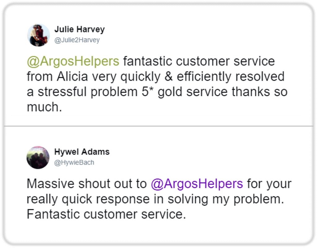 Customer service in social media - response quickly