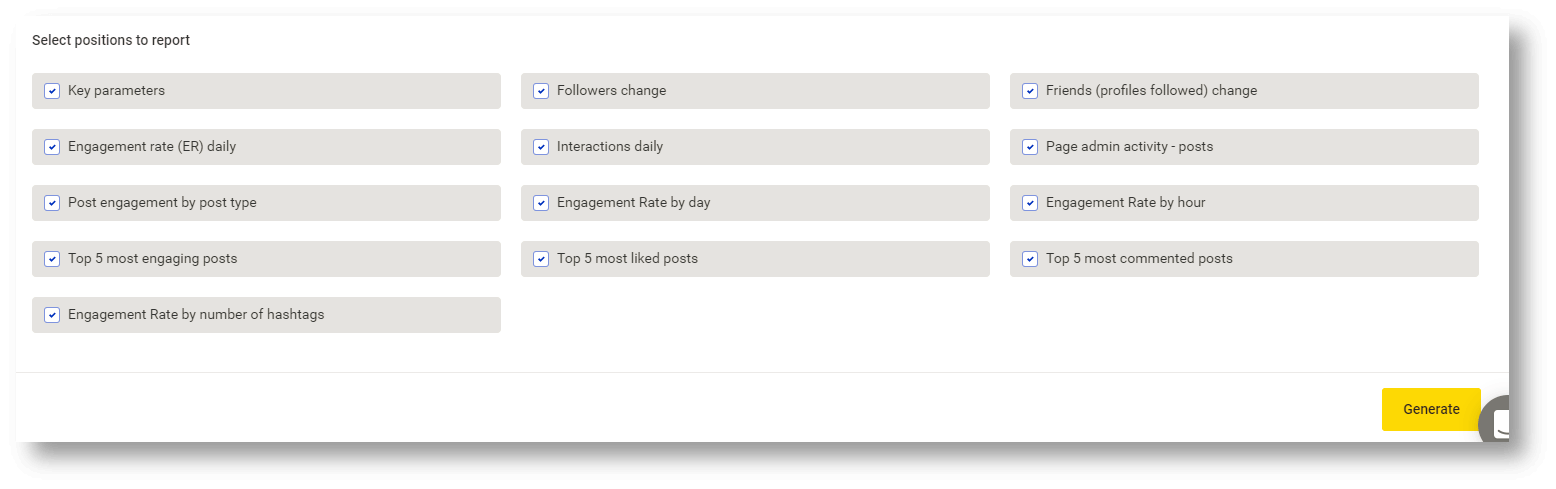 Instagram and social media analytics in NapoleonCat. Instagram reports in NapoleonCat