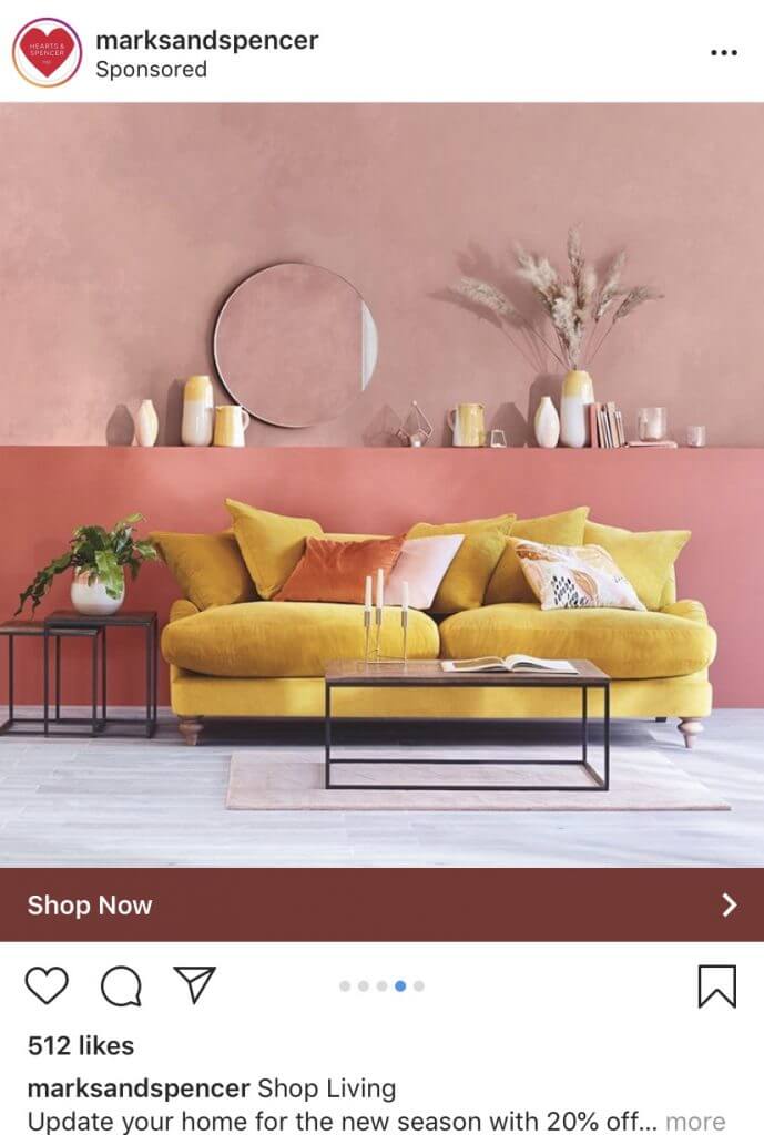 instagram ecommerce carousel ad example