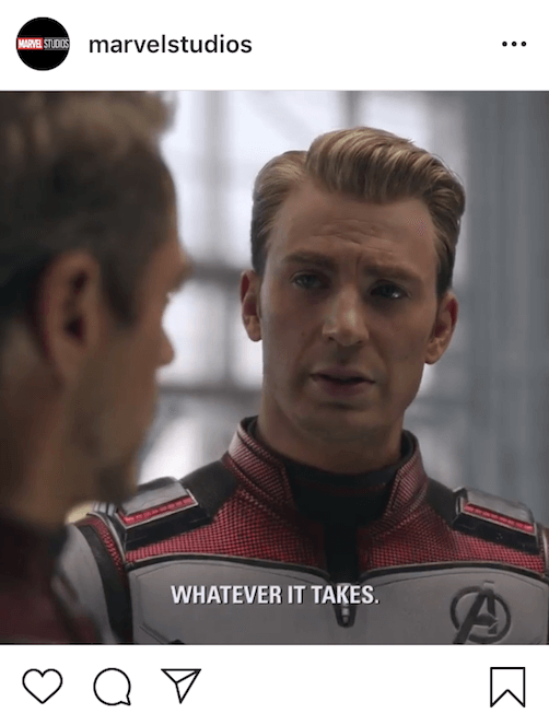 How to make social media videos - Avengers Endgame Instagram Subtitles