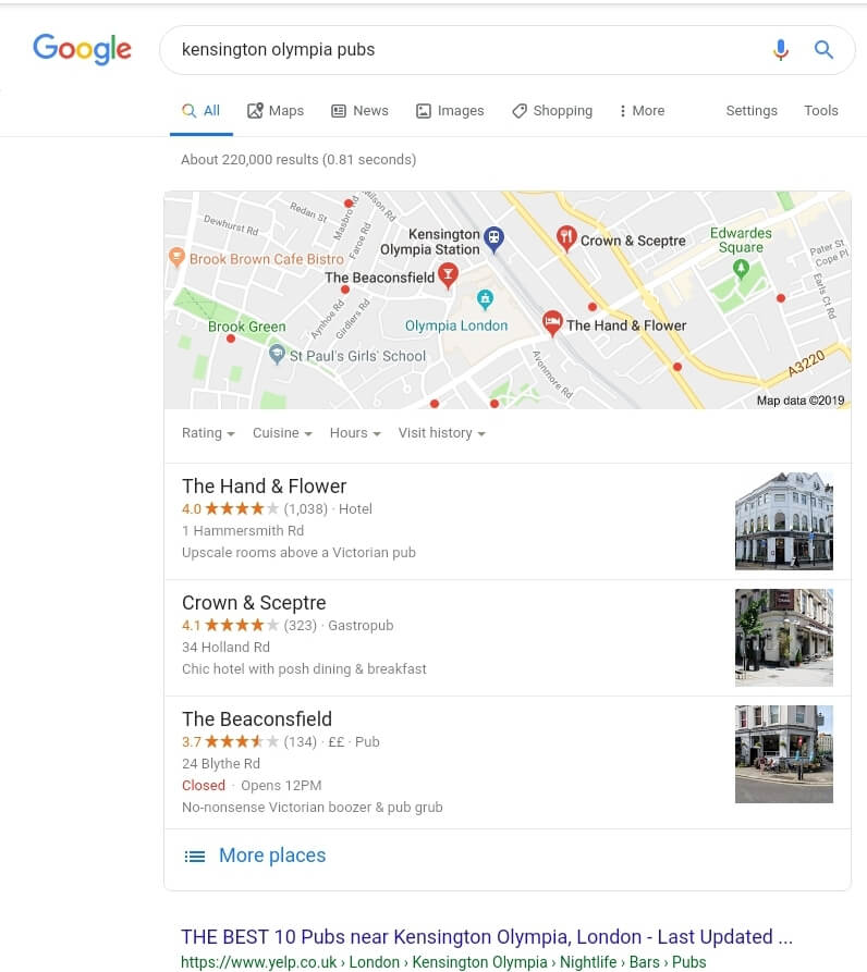 Google Local Pack