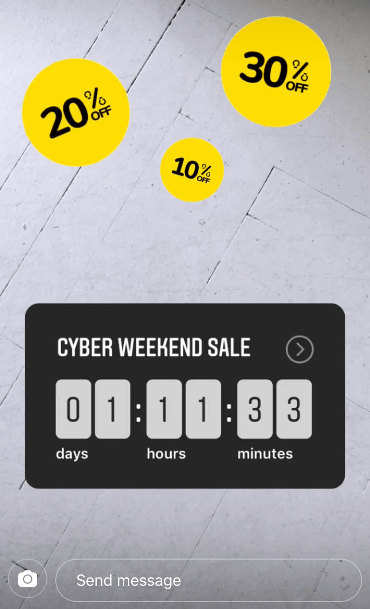 Instagram Stories countdown sticker