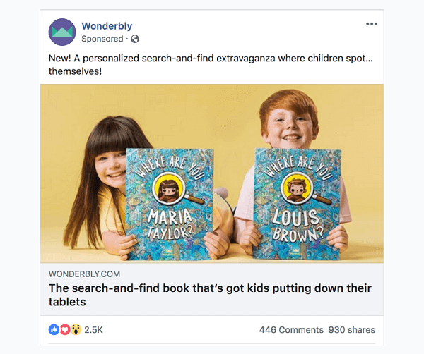 sponsored facebook content