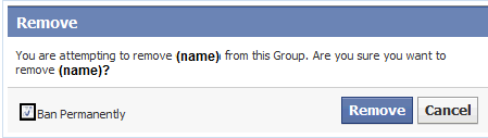 Remove Facebook group member