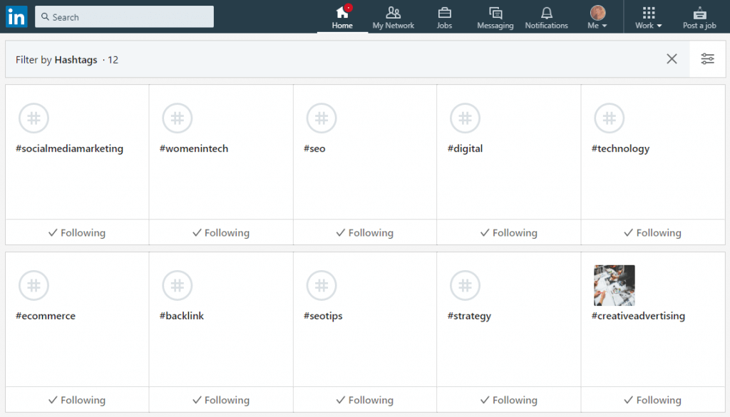 Remove hashtags LinkedIn