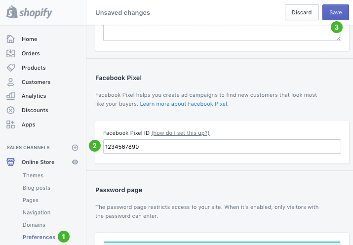Connect Facebook Pixel to Shopify
