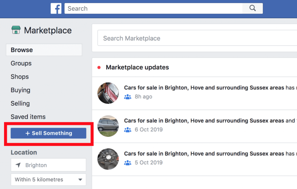 Create Facebook Marketplace listing