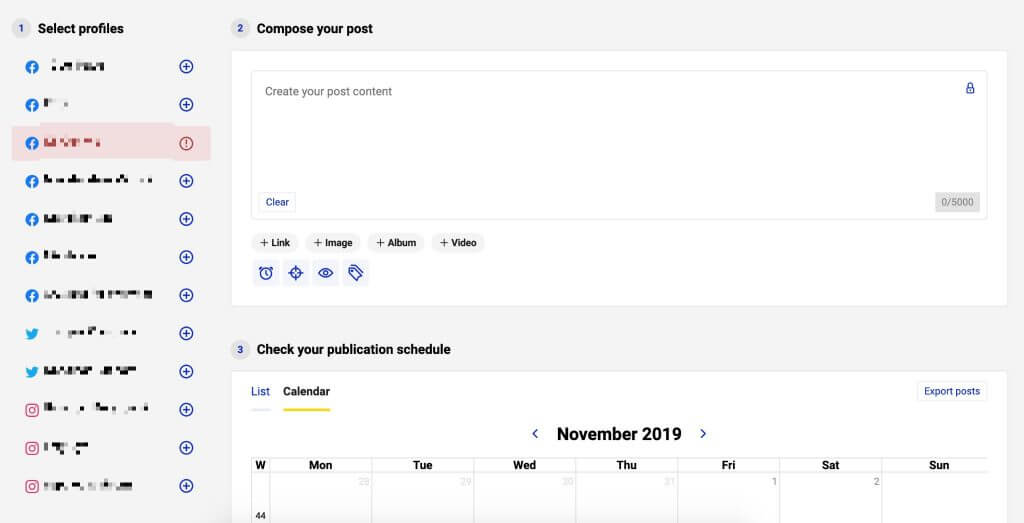 social media content publisher