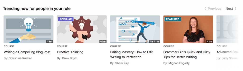 LinkedIn Courses