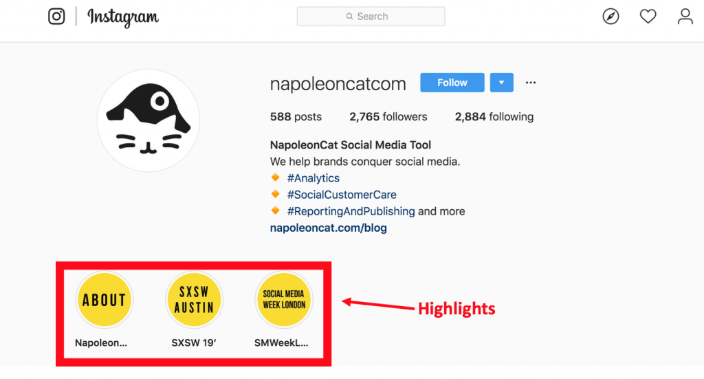 Instagram highlights