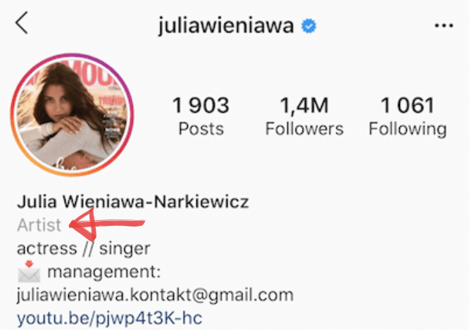 Instagram business account