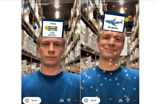 Ikea's Instagram AR filter campaign