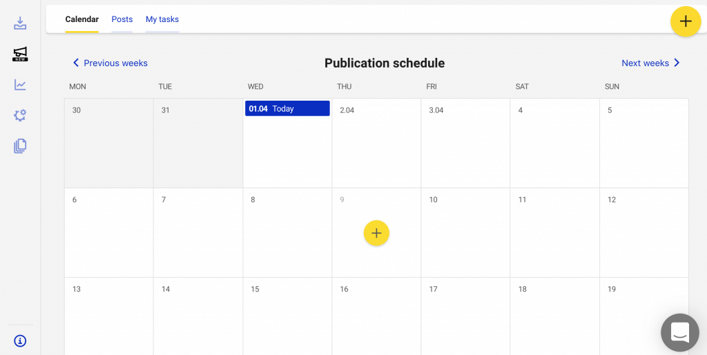 Creating a post in NapoleonCat's Instagram Scheduler