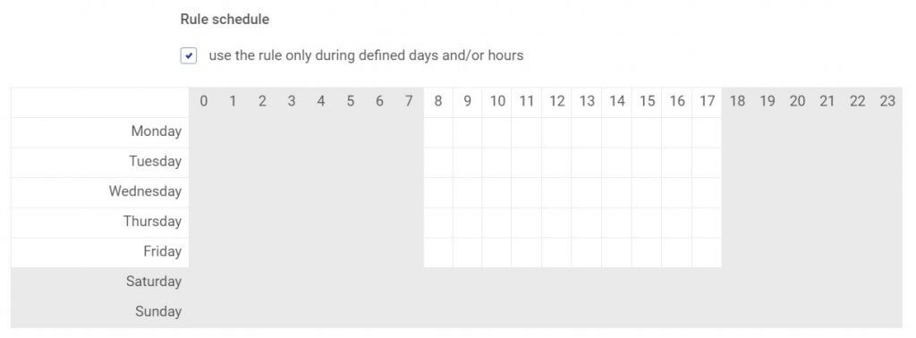 automatic moderation rule schedule