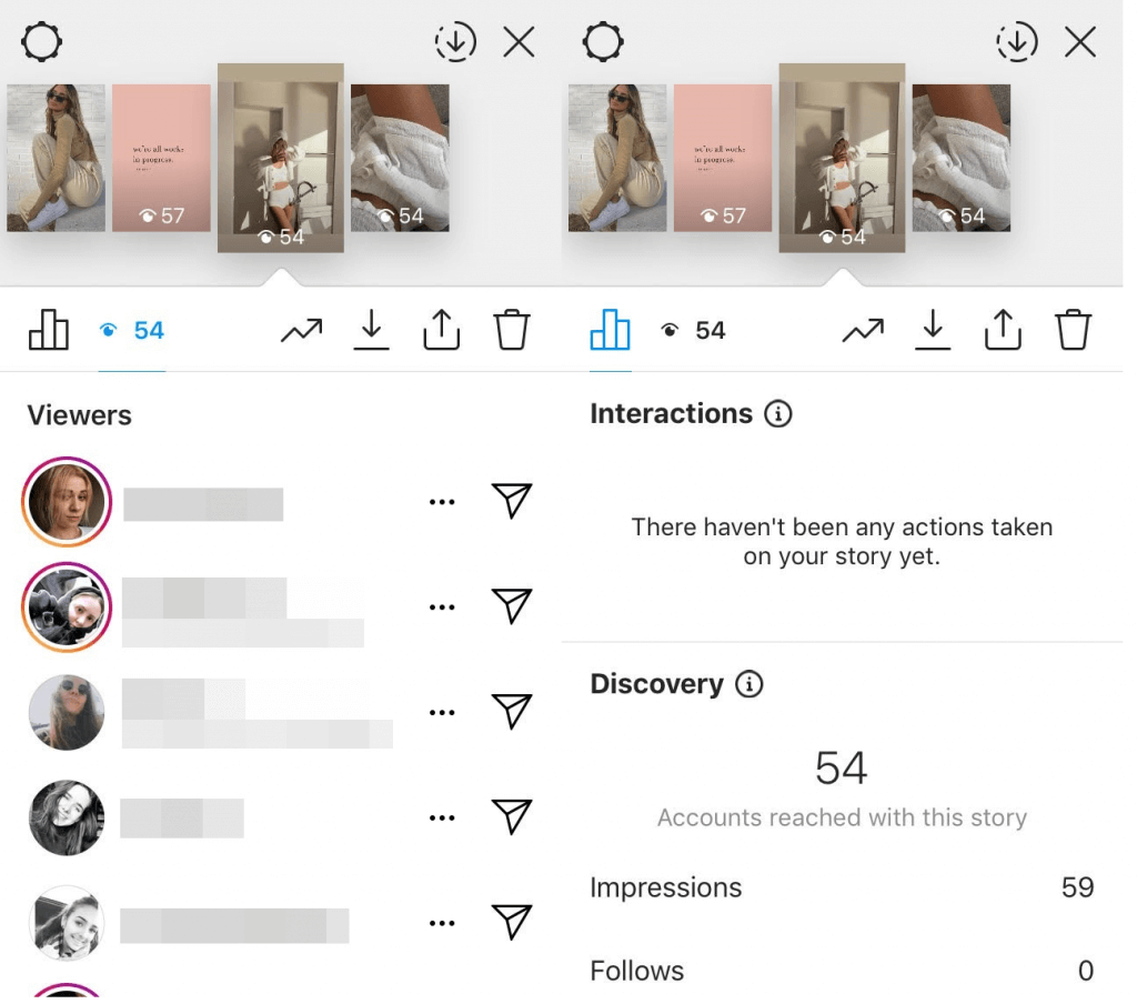 Instagram stories insights