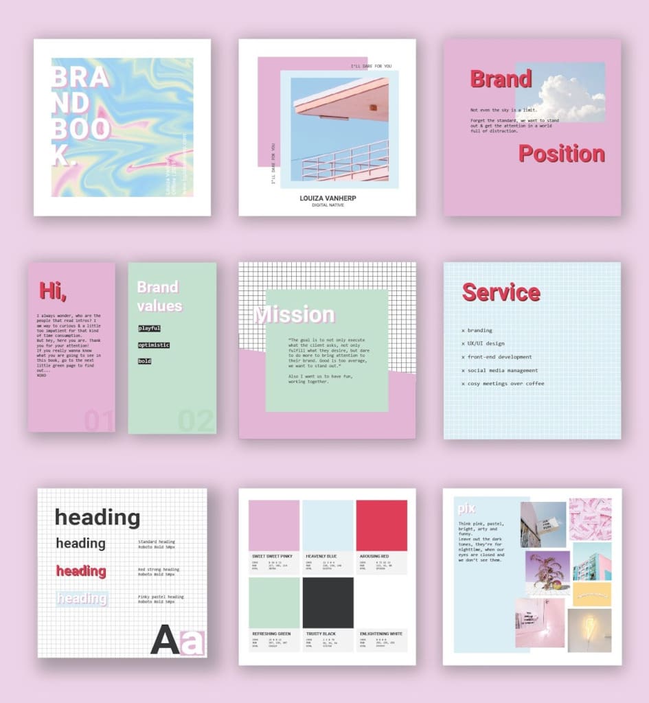 brand book example