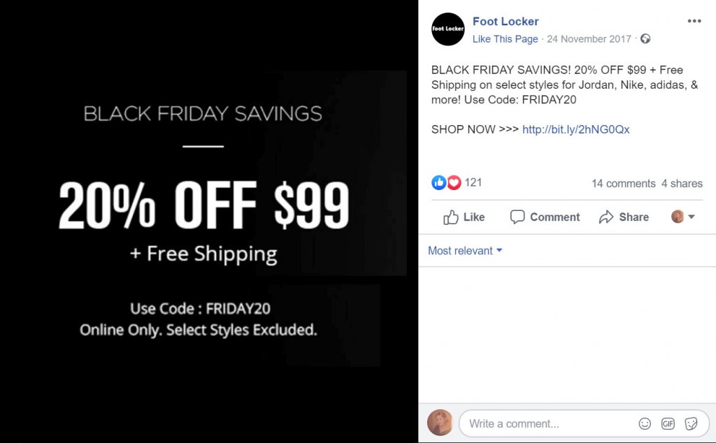 Foot locker black hot sale friday 2017