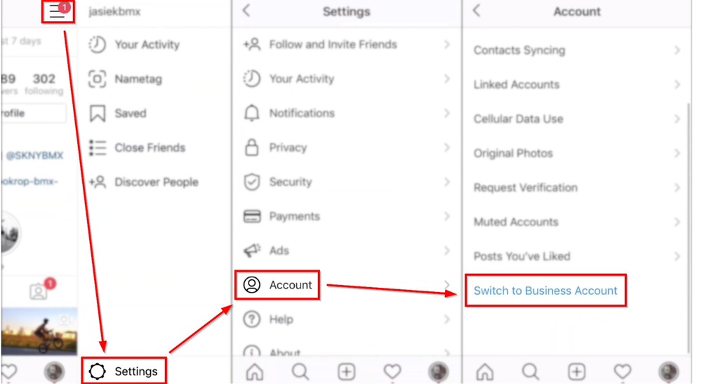How to get more likes and followers on Instagram - switch to Instagram business account.jpg