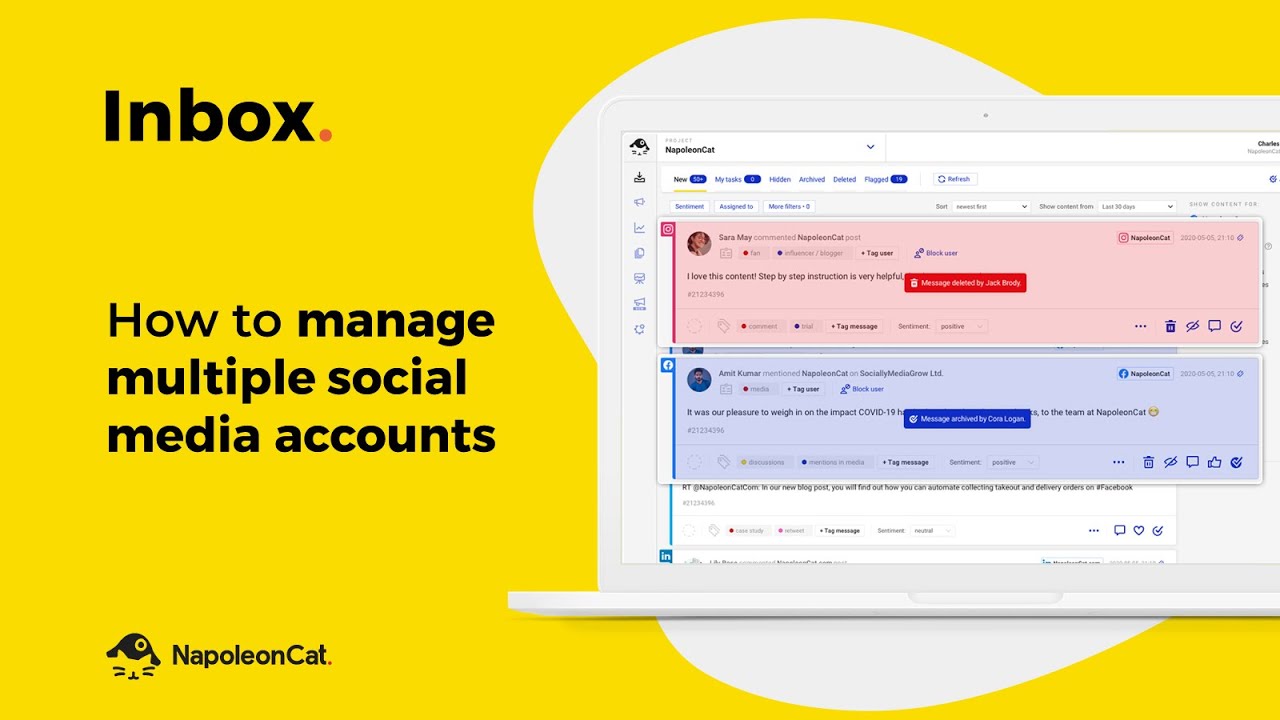 Inbox - How to manage multiple social media accounts with NapoleonCat