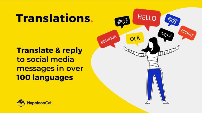 Translate & reply to social media messages in over 100 languages