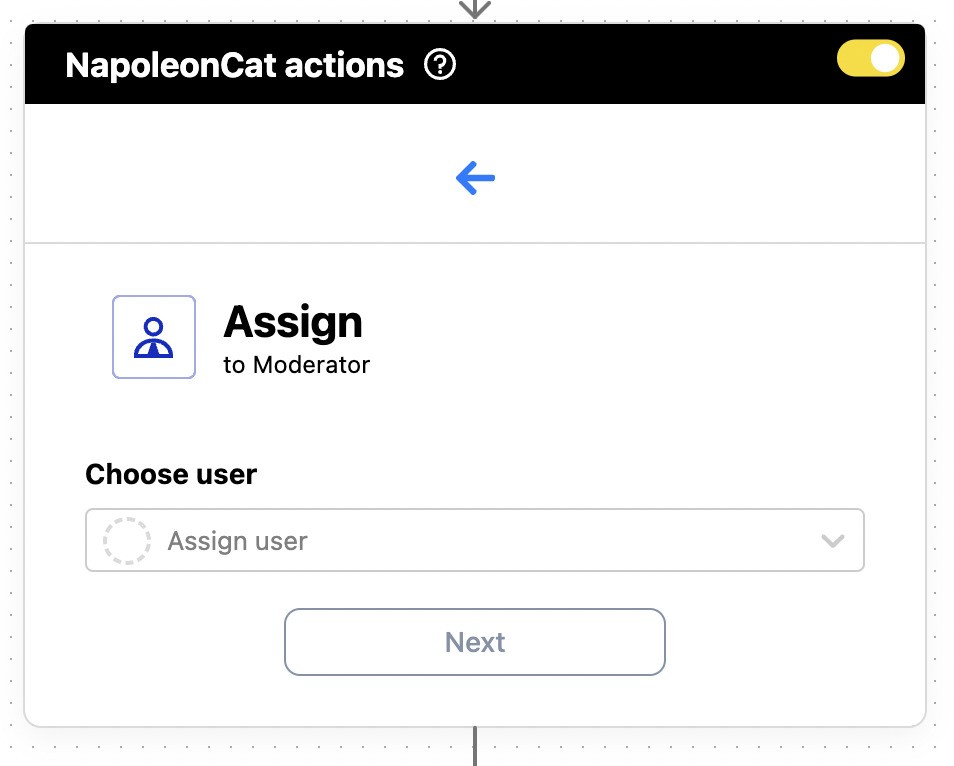 Automate Social Media Moderation - assigning comments to a moderator