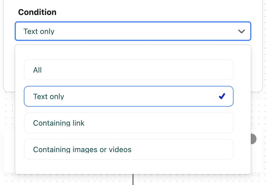 Automate Social Media Moderation - selecting the type of comment for Auto-moderation