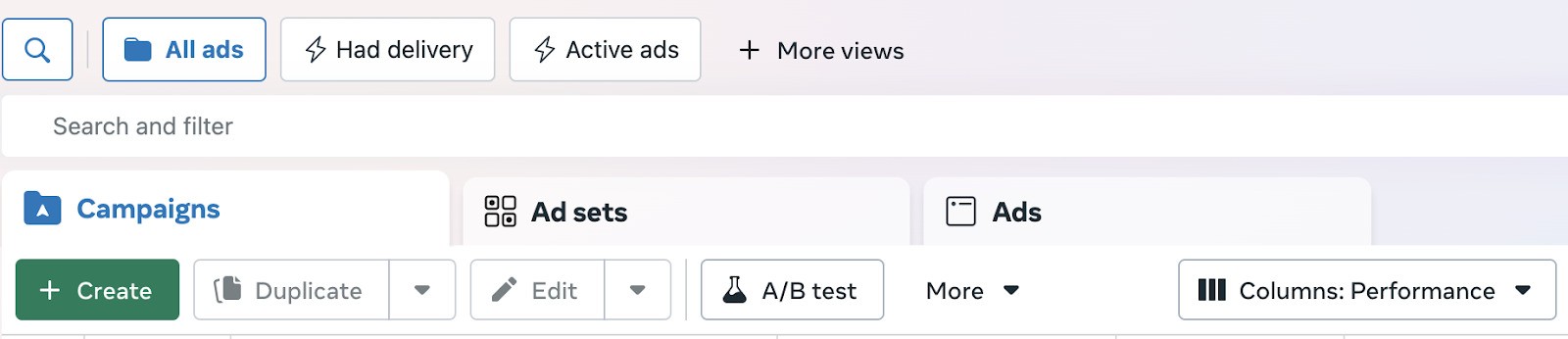 Instagram Ads - ads manager overview in Meta Business Suite