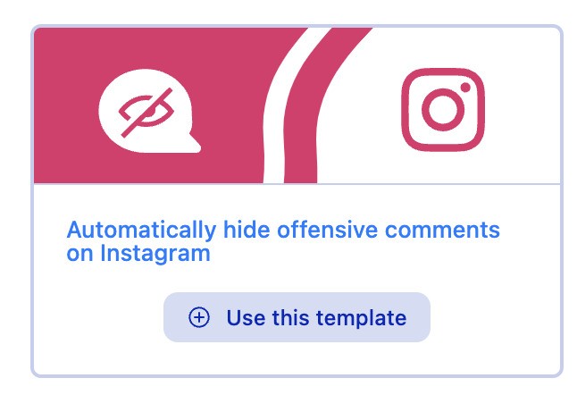 Instagram Ads - ready-made Auto-moderation template in NapoleonCat