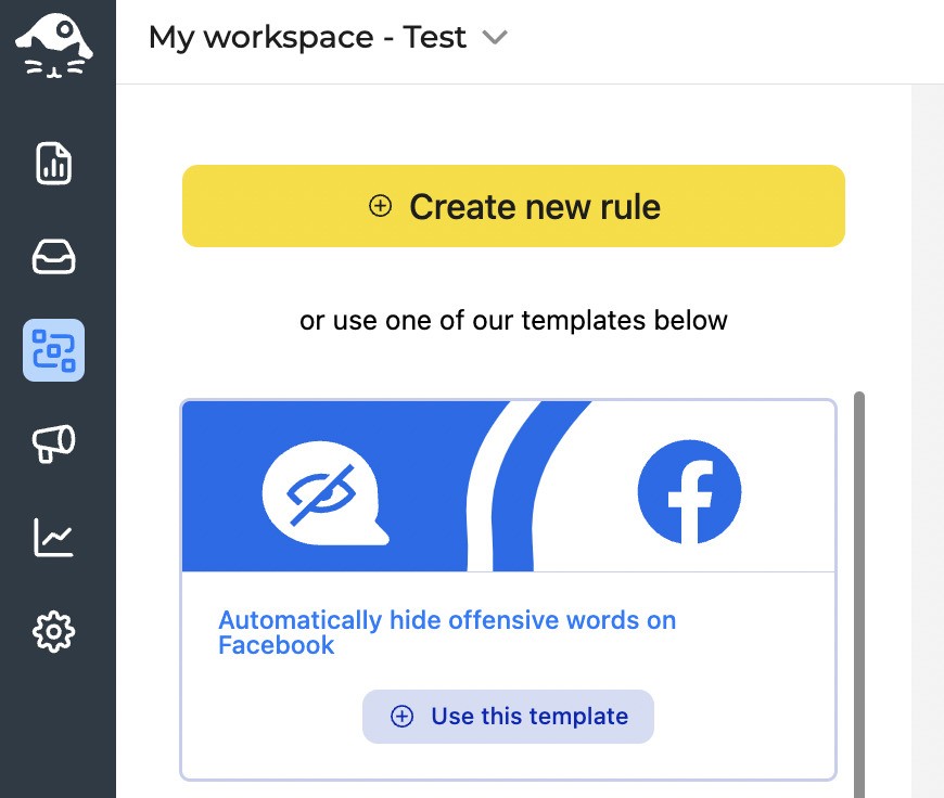 facebook automoderation - creating new Auto-moderation rule