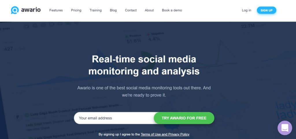 brand monitoring tool from Awario