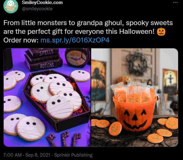Halloween social media ideas - smileycookie