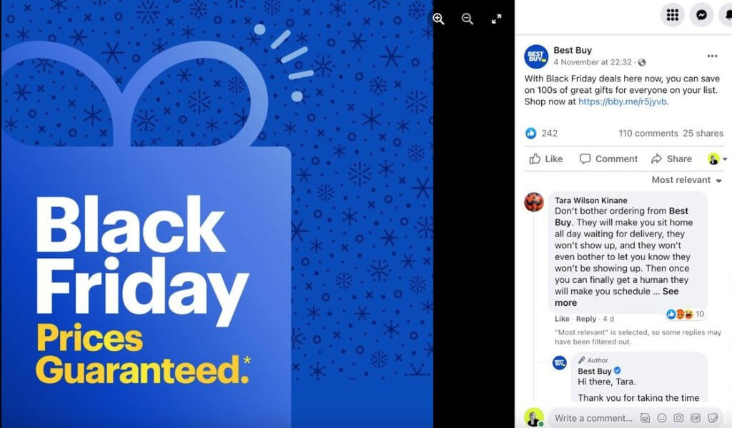 Best Black Friday social media campaign examples - Best Buy 2