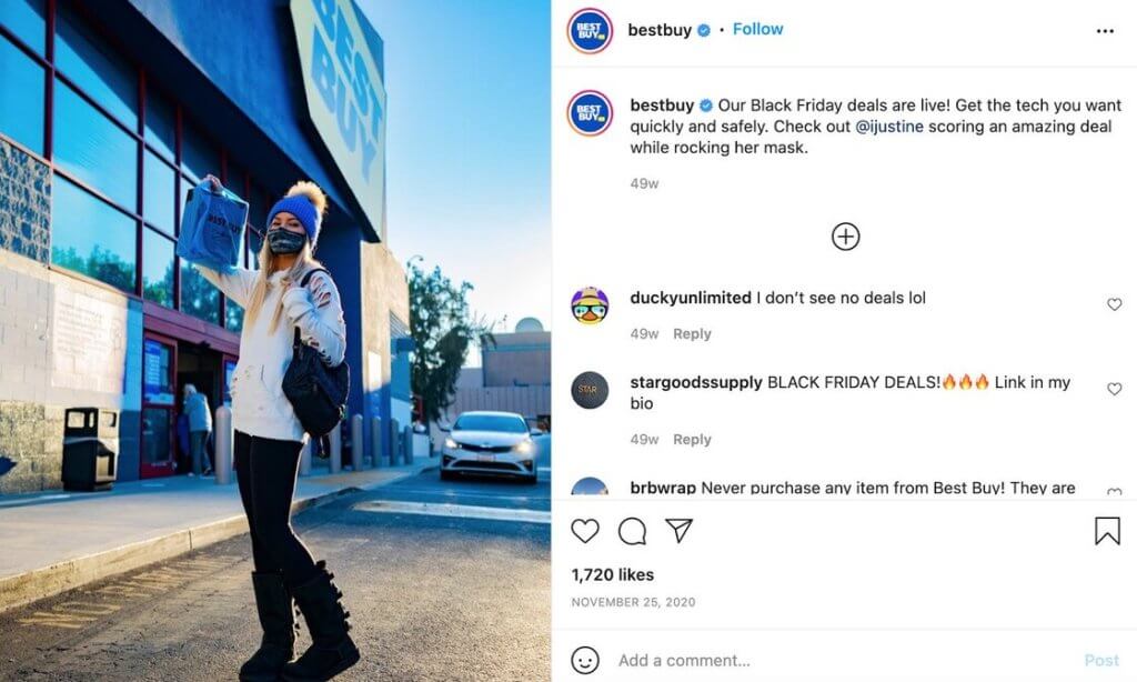 Best Black Friday social media campaign examples - Best Buy 3
