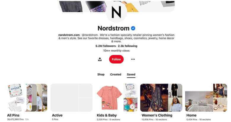 Best social media platforms for ecommerce - Nordstrom