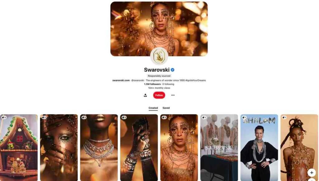 Best social media platforms for ecommerce - Swarovski