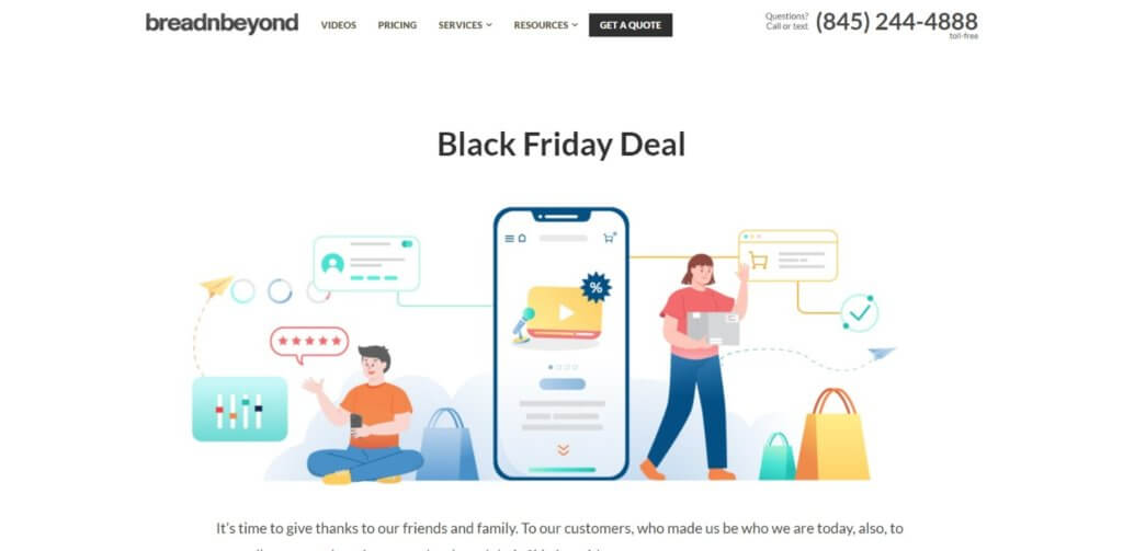 Breadnbeyond's Black Friday deal details