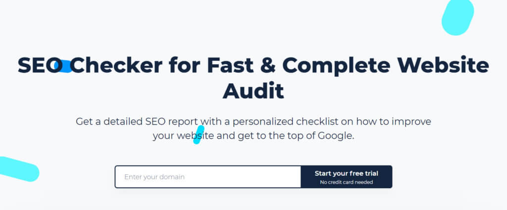 Sitechecker SEO tool