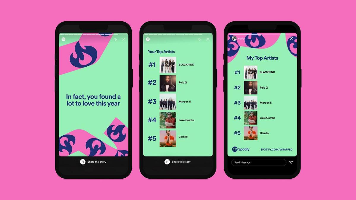 New year social media campaign - spotify year recap