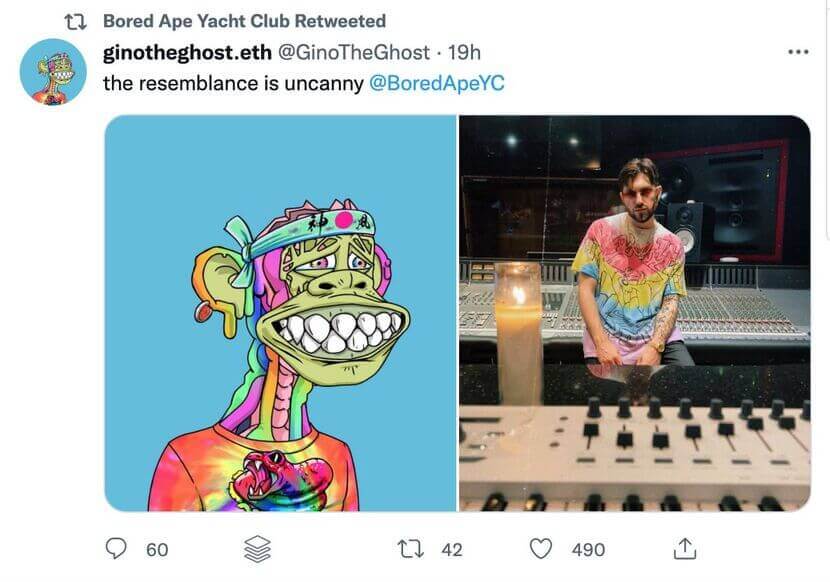 how to build a community on social media - bored ape yacht club tweet