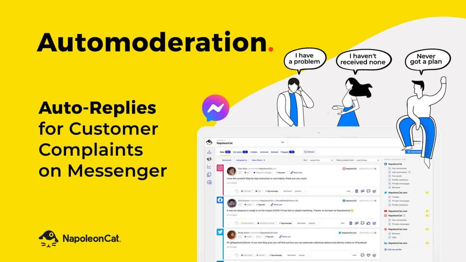 How to automatically handle customer complaints on Messenger - NapoleonCat
