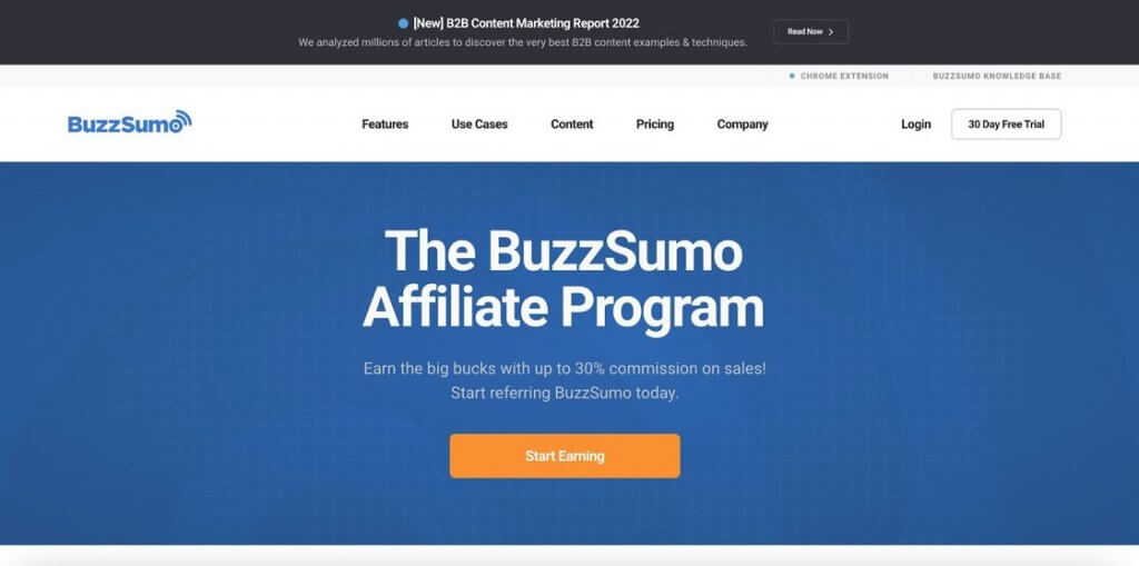 Best Affiliate Programs - buzzsumo