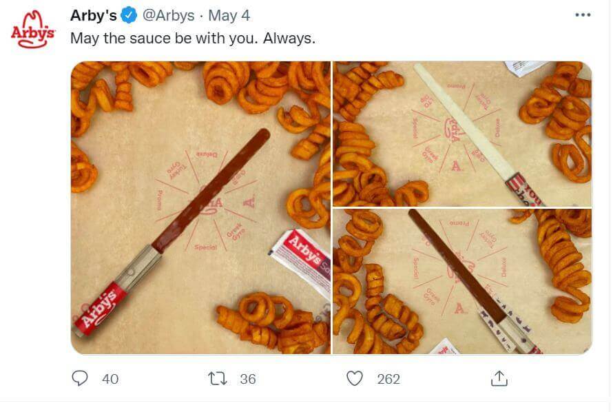 Social Boost - arby's tweet