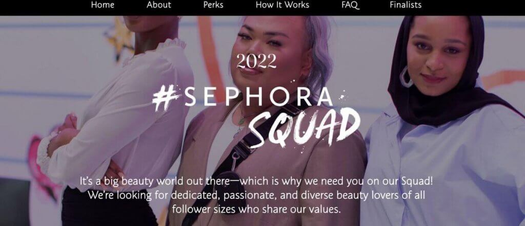 beauty community on social media - sephora squad