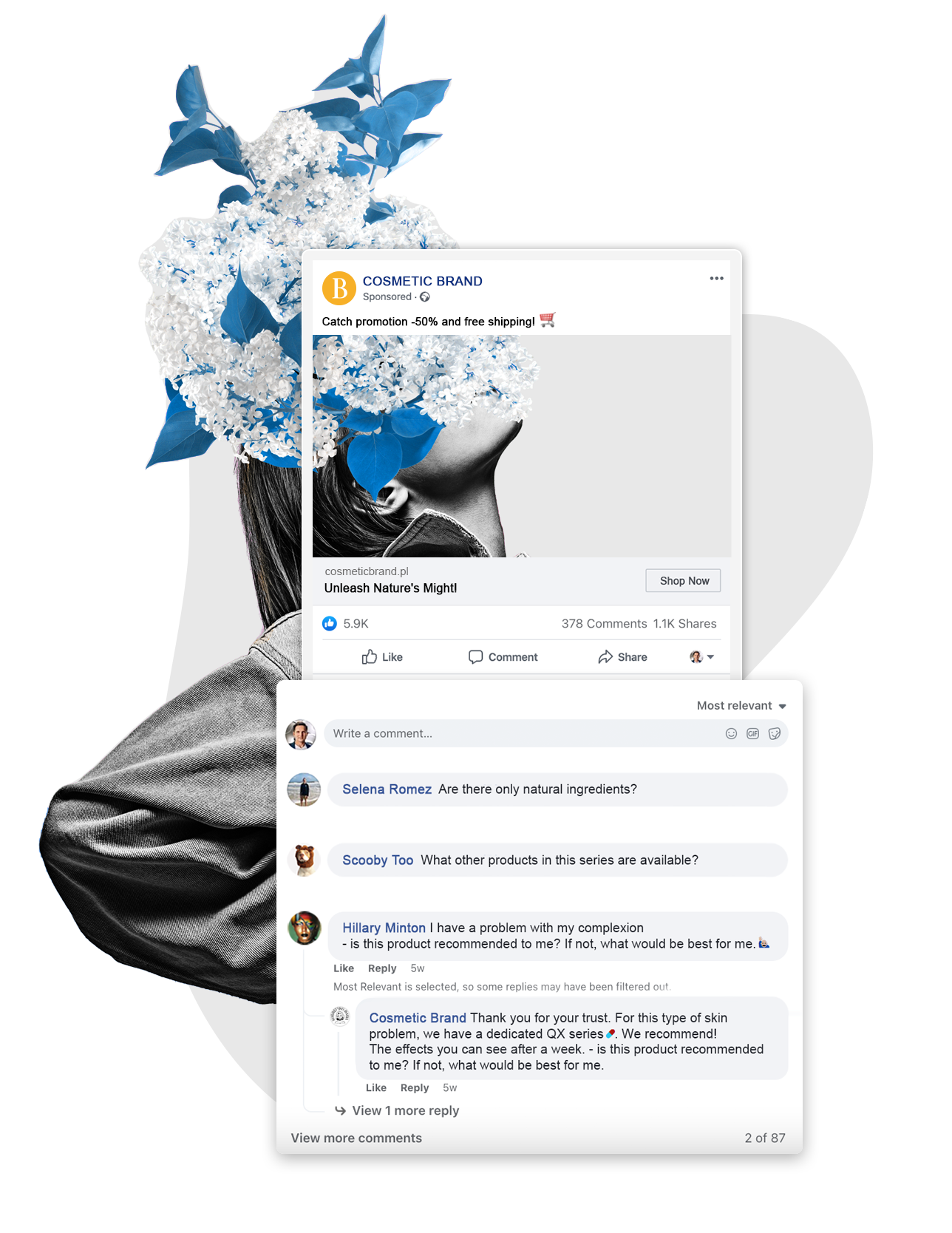 facebook, instagram, tiktok ads comment moderation