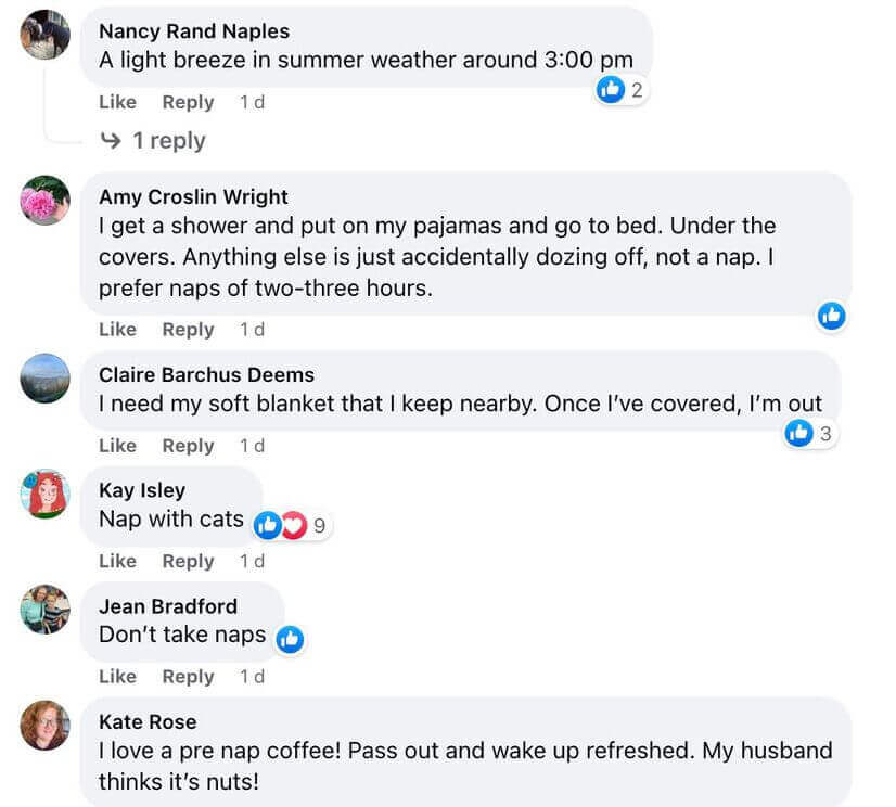 facebook interactive posts - comment section under Fitbit’s fb post 2