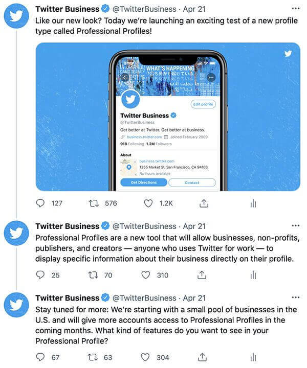 twitter - twitter business tweets