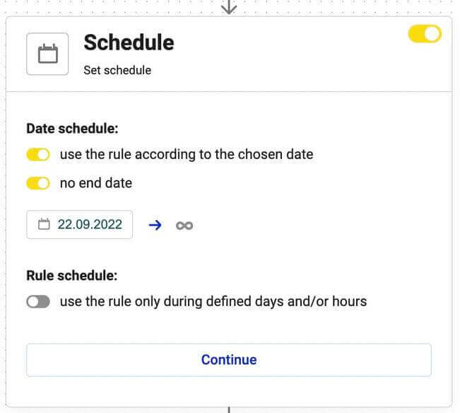 Rule schedule - Automoderation NapoleonCat