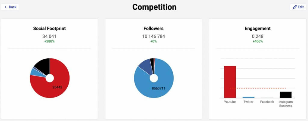 Social Media Audit - napoleoncat's analytics